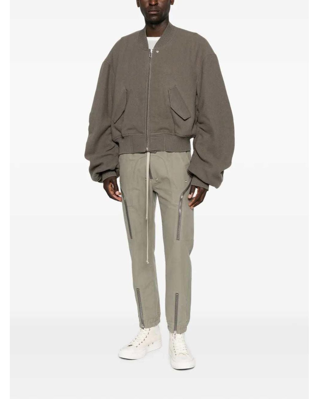 Rick Owens Gray Heizer Cargo Pants for men