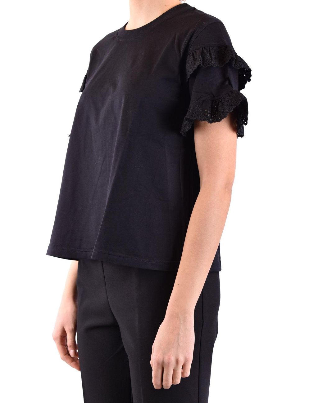 McQ Alexander McQueen Black Tshirt Short Sleeves