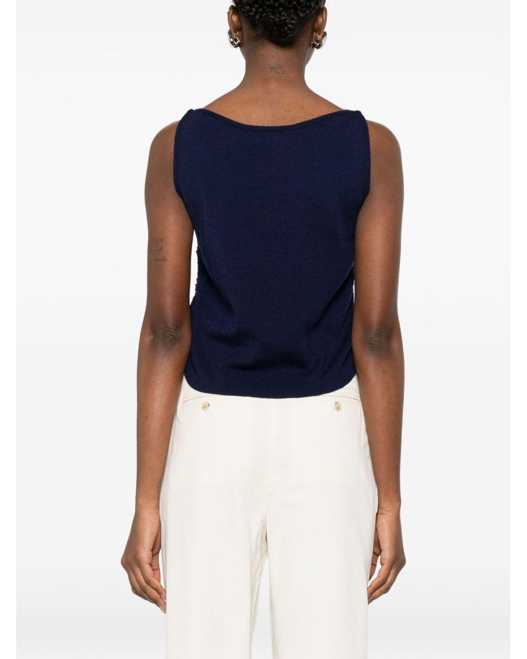 Blusa sin mangas DUNST de color Blue