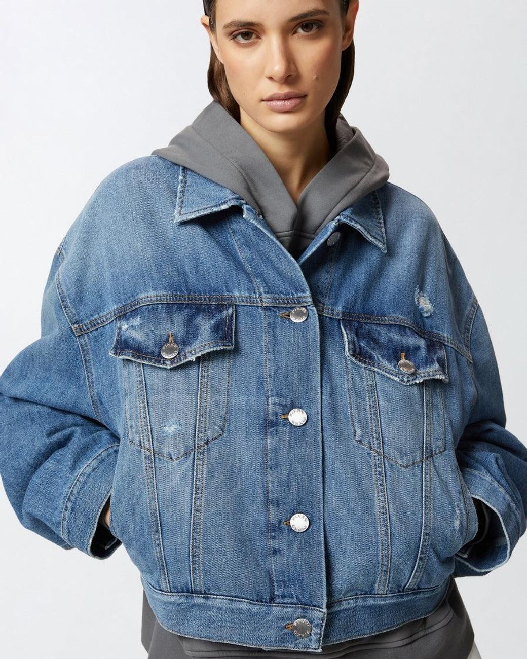Pinko Blue Light Wash Denim Jacket
