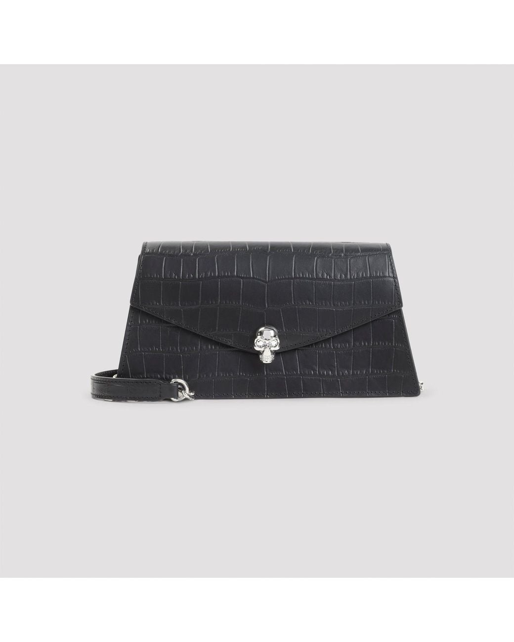 McQueen Black Skull Mini Bag