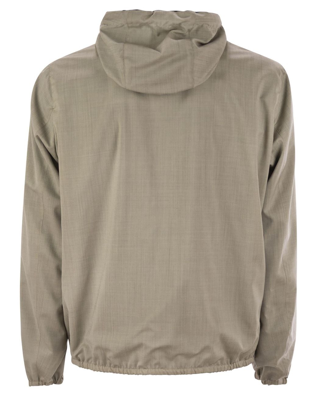 Herno Gray Reversible Hooded Jacket for men