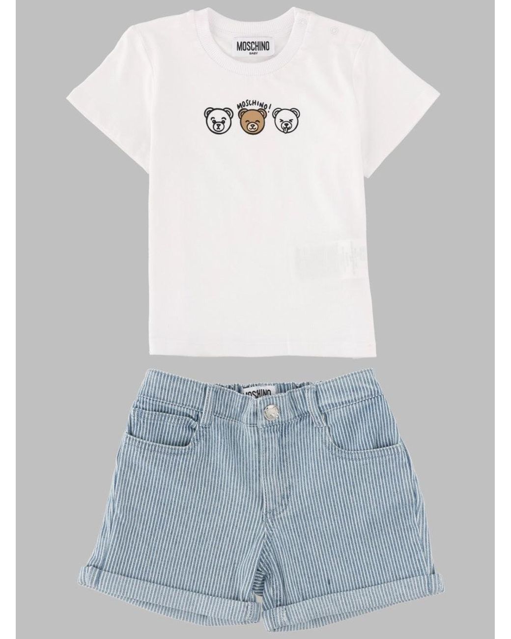 Moschino Blue T-Shirt And Shorts Set