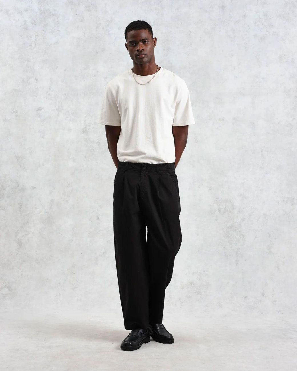 Wax London Black Trousers for men