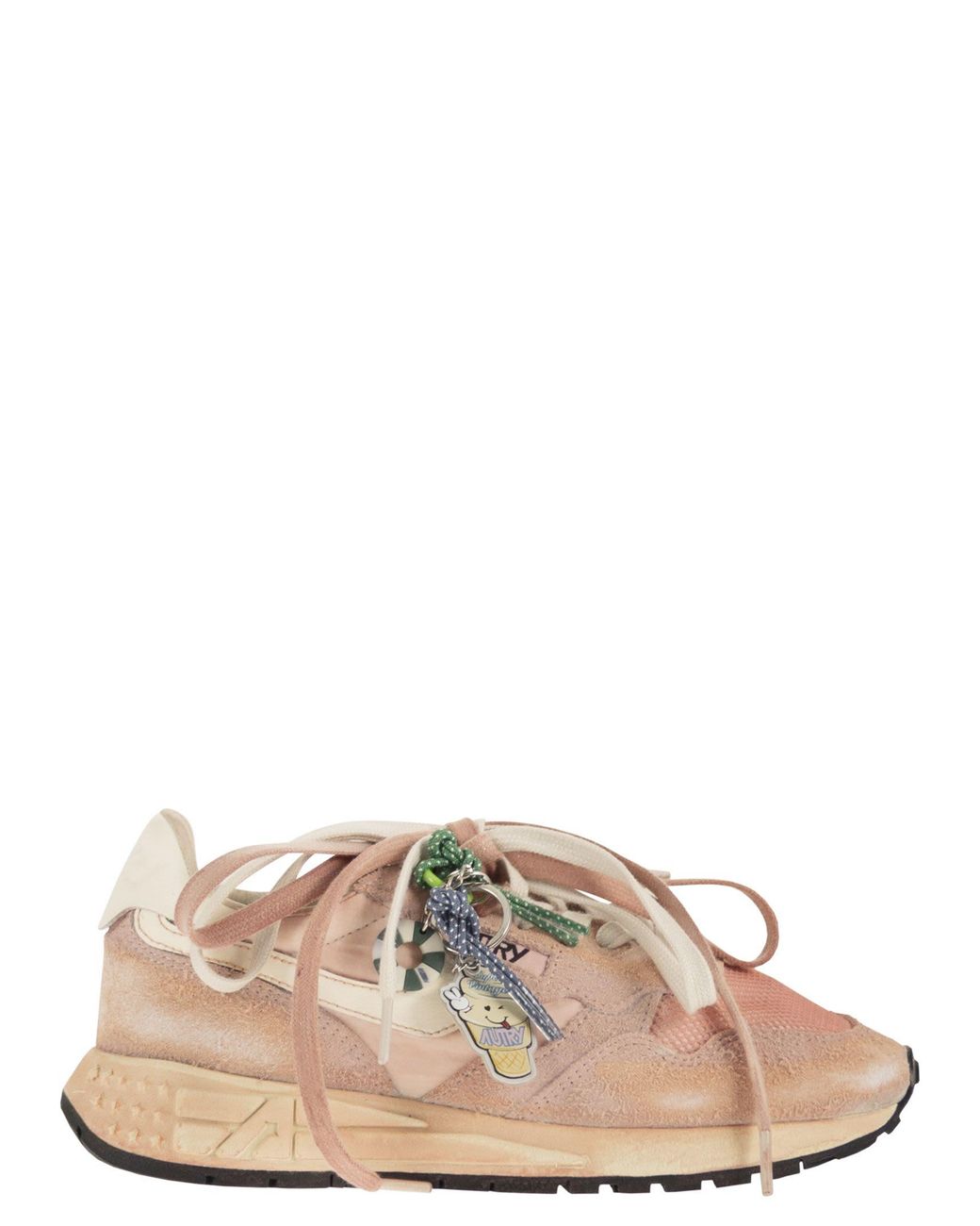 Autry Pink Rellwind Super Vintage Trainer
