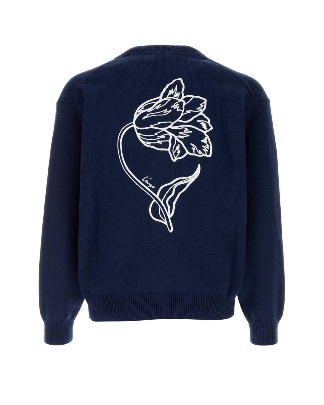 KENZO Blue Tulip Cardigan for men