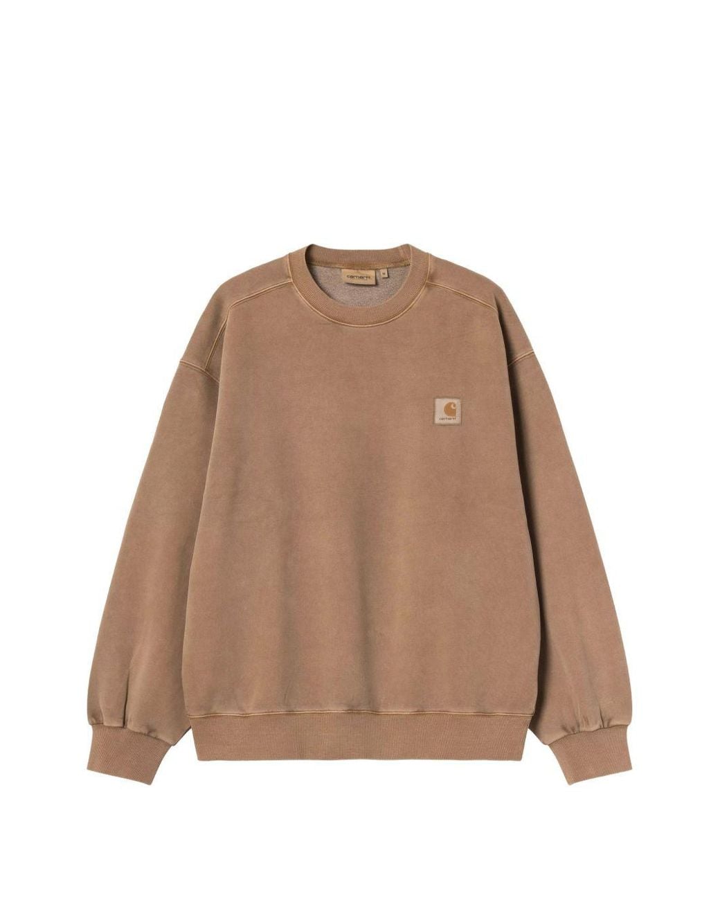 Carhartt Natural Logo Cotton Sweatshirt for men