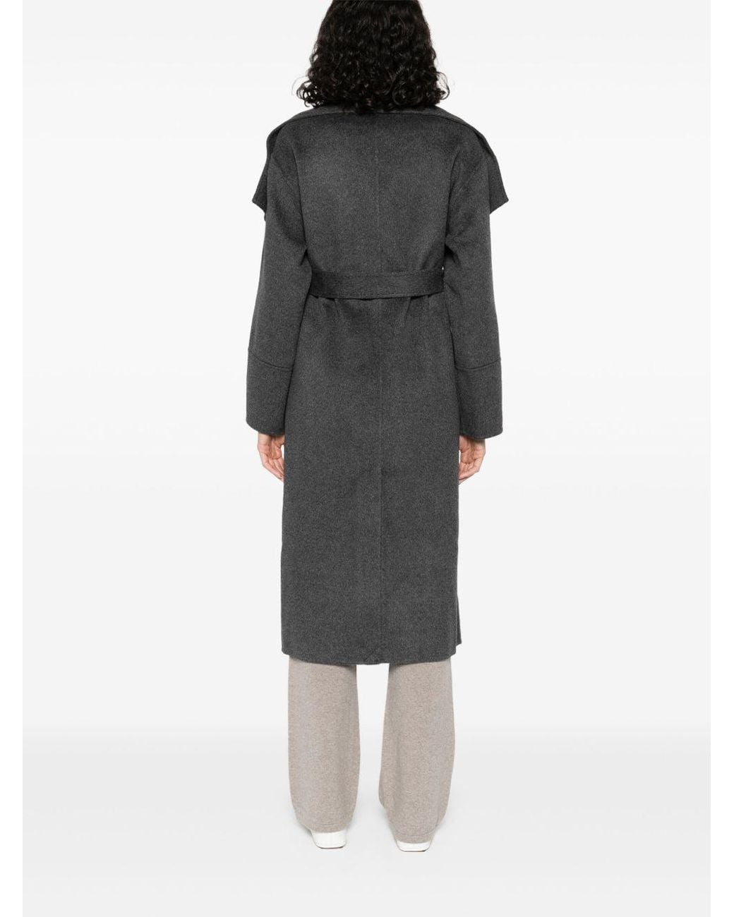 Soft Goat Gray Wool Coat