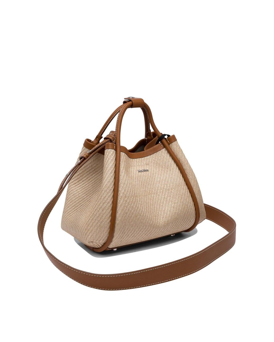 Max Mara Borsa Marine Extra Small in Natural | Lyst UK