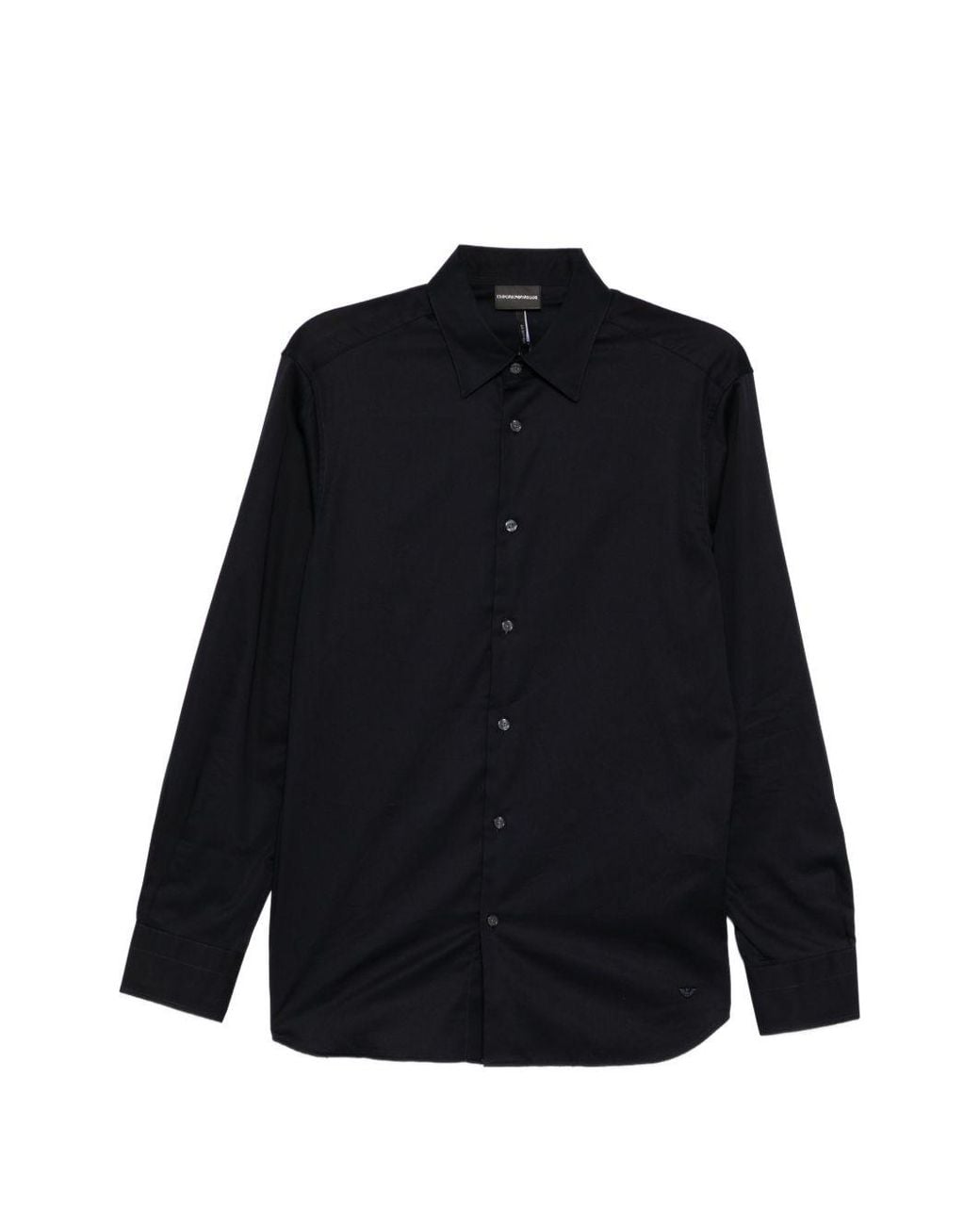 Emporio Armani Blue Cotton Shirt
