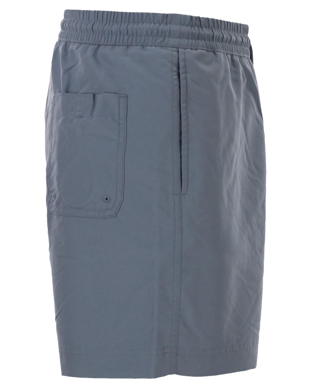 Carhartt Blue Beach Shorts With Logo
