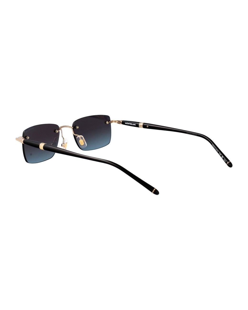 Montblanc Blue Metal Sunglasses