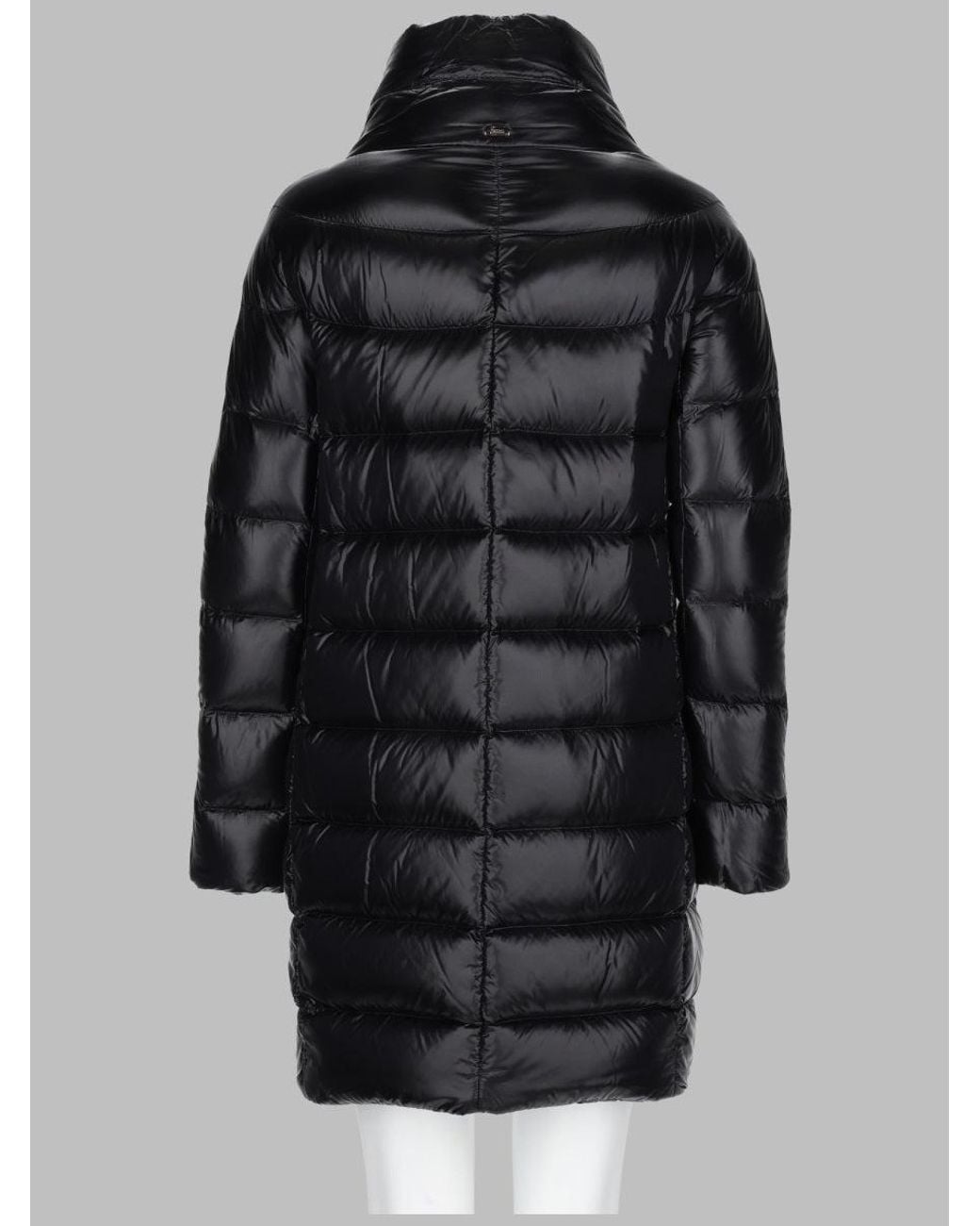 Herno Black Piumino Lungo Trapuntato