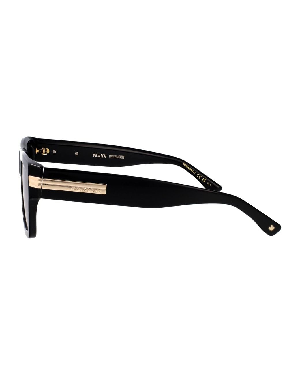 DSquared² Black Squared Sunglasses D2 0198/S 807