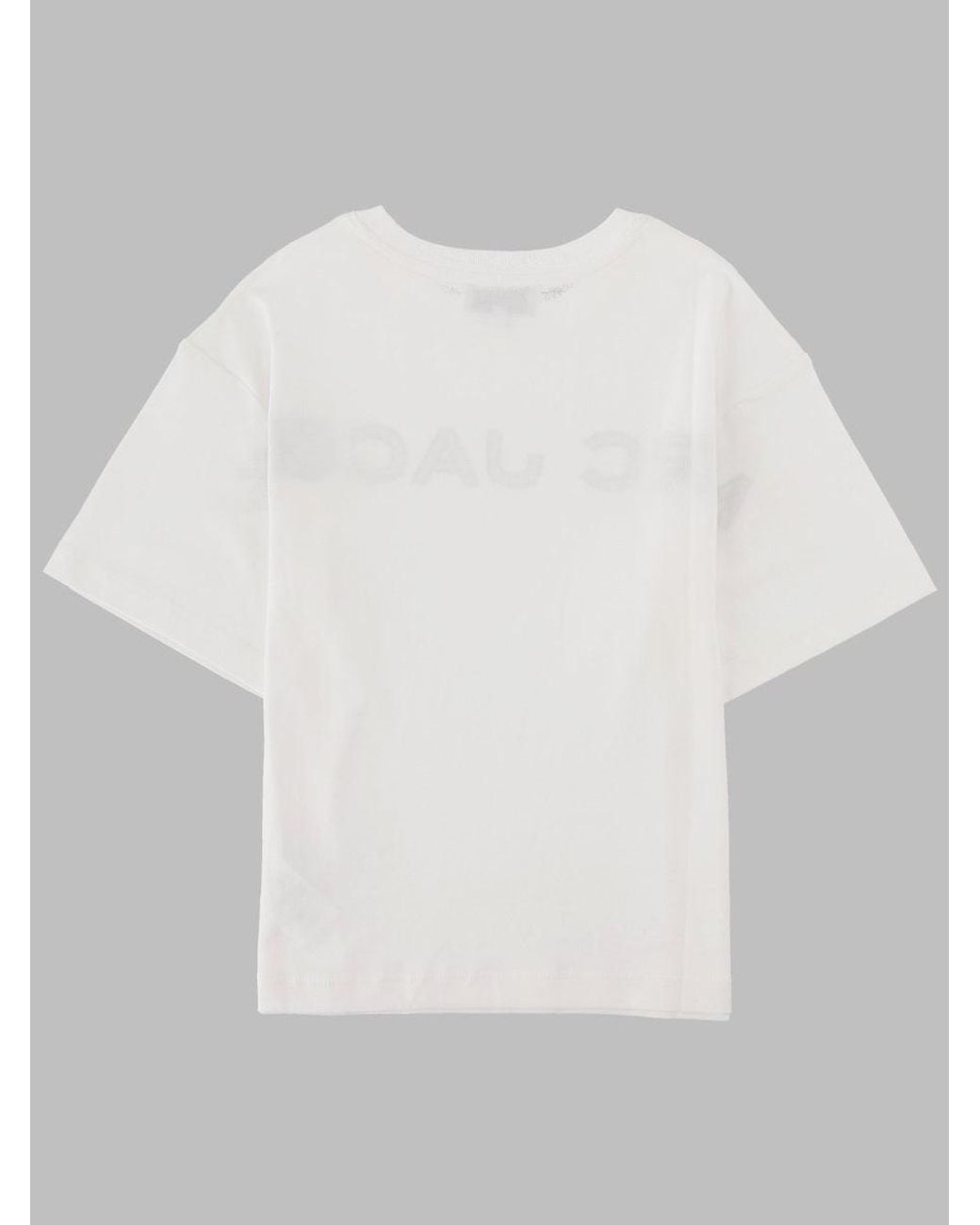 Marc Jacobs Gray T-Shirt Con Scritta