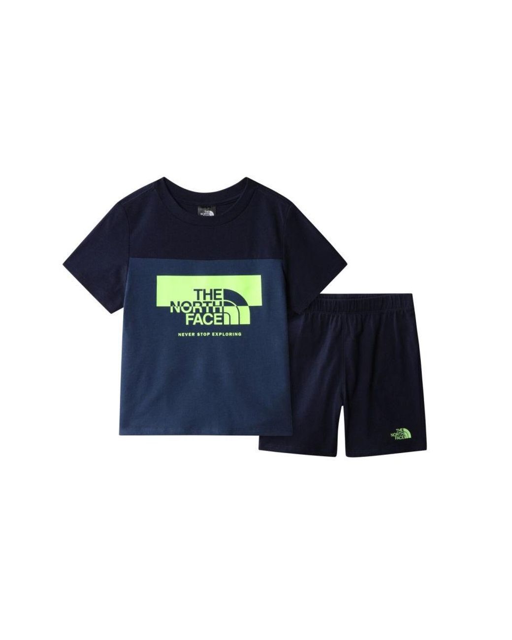 The North Face Summer Set T Shirt And Shorts in Blue for Men Lyst UK