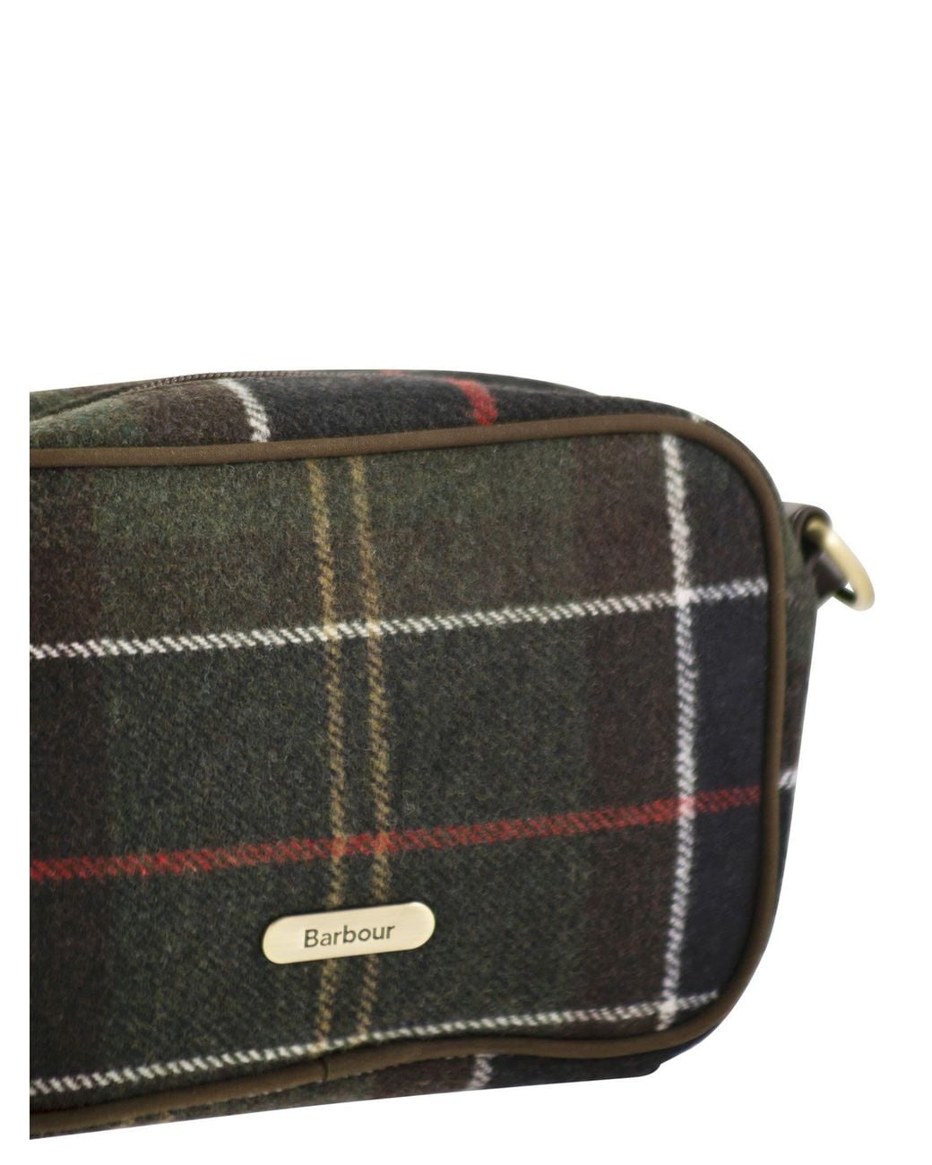 Barbour Black Tartan Crossbody Bag