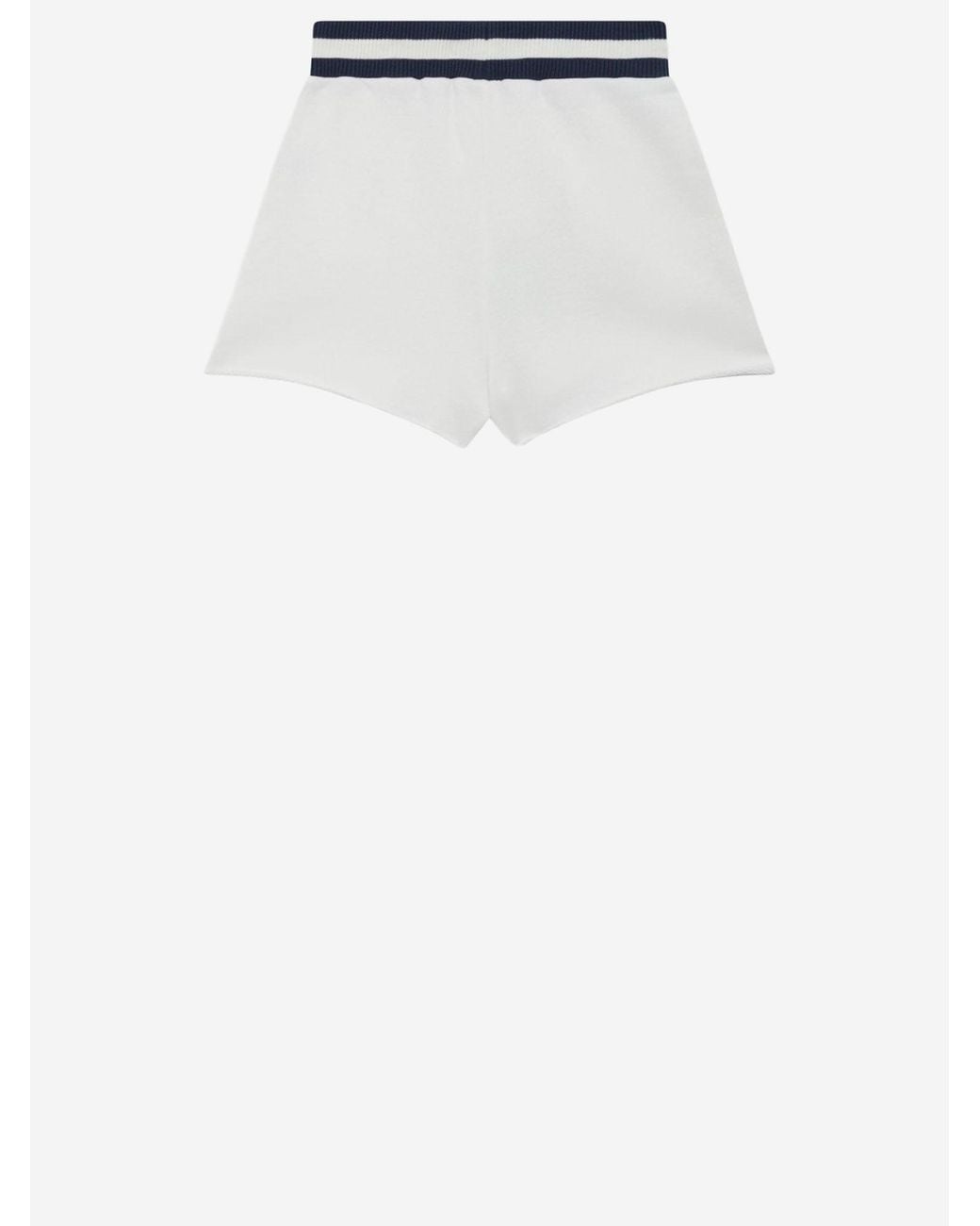 Autry White Cotton Shorts With Logo