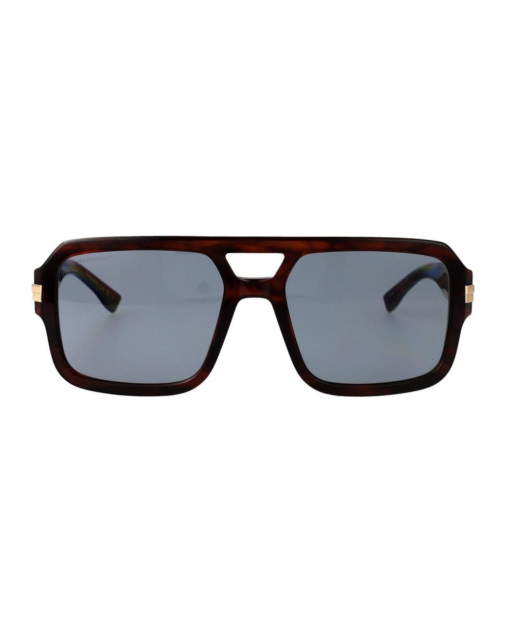 DSquared² Black Horn Acetate Sunglasses for men