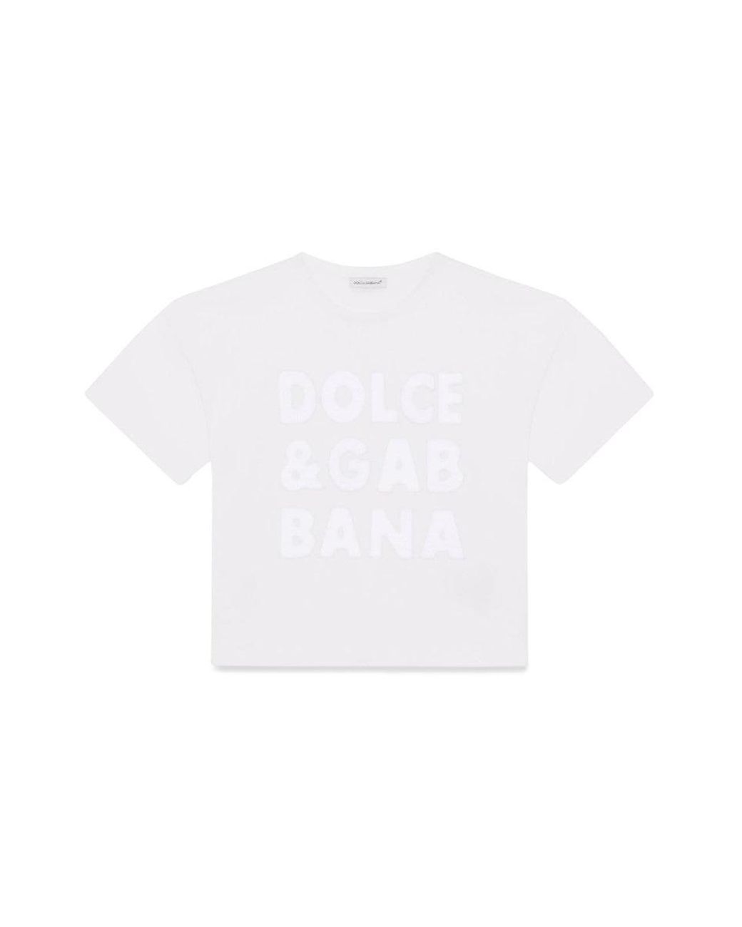 Dolce & Gabbana White Dolce & Gabbana Short Sleeve T-Shirt