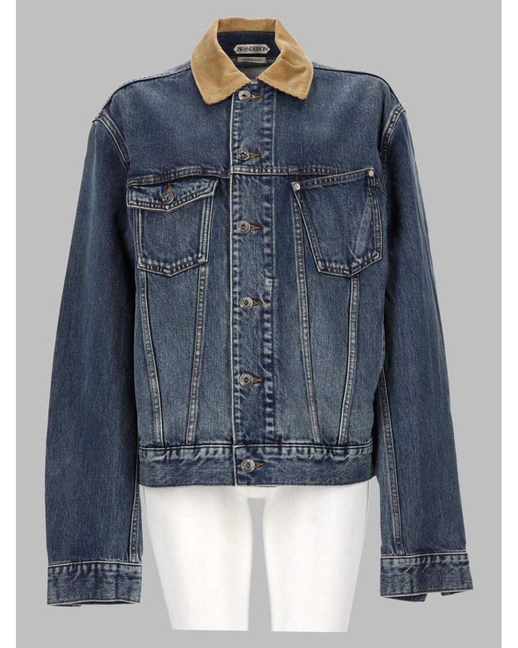J.W. Anderson Blue Jacket With Velvet Collar