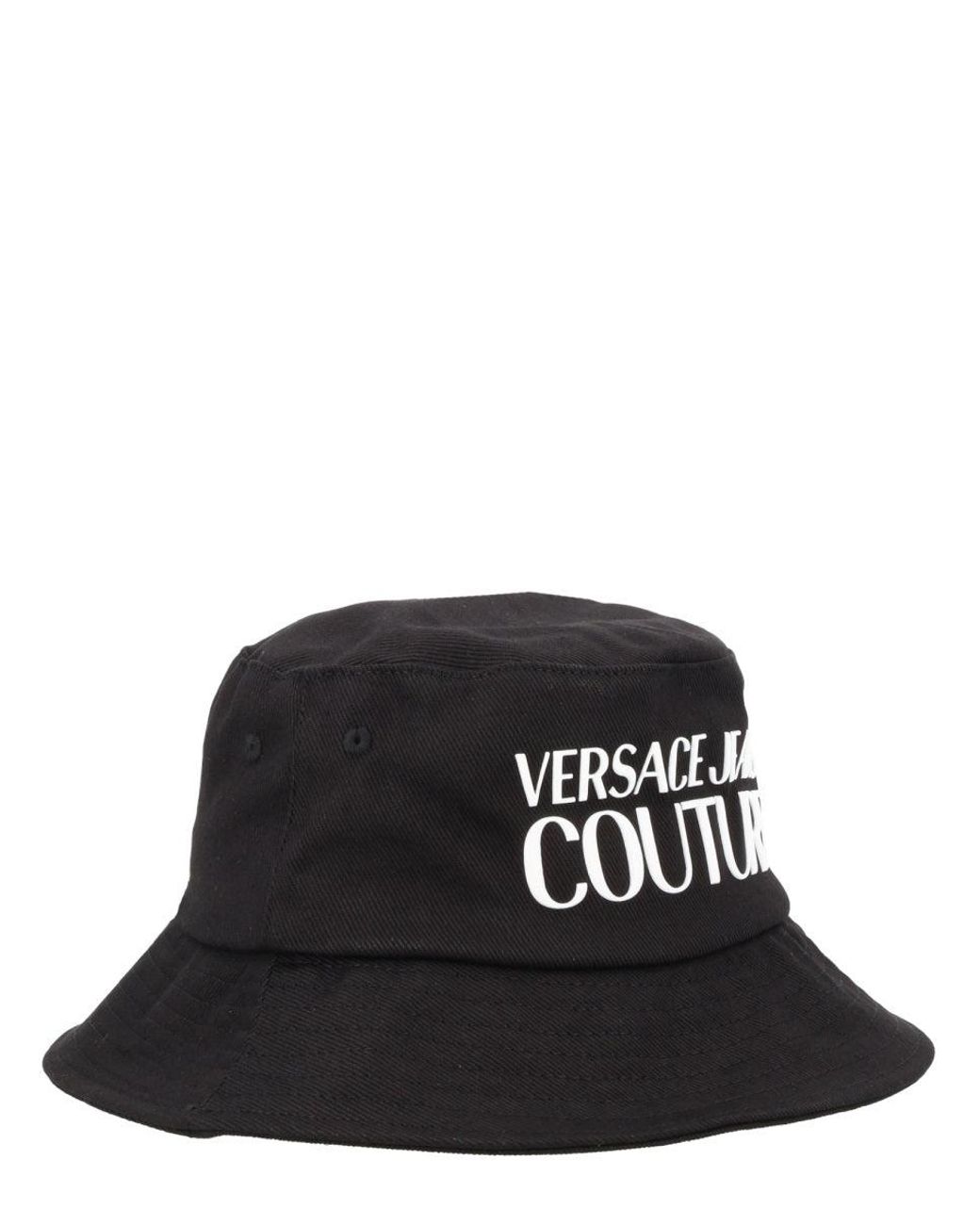 Versace Jeans Couture Black Cotton Hat for men