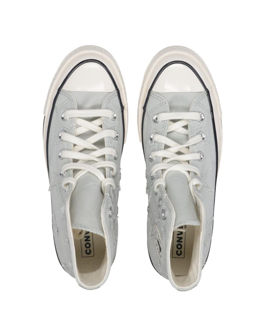 Converse White Sneakers Hellblau