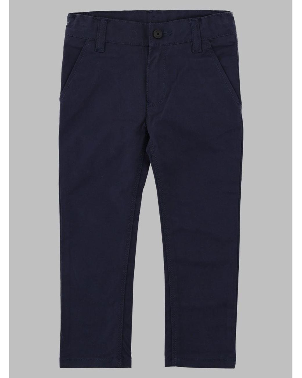 Boss Blue Boys Cotton Stretch Trousers