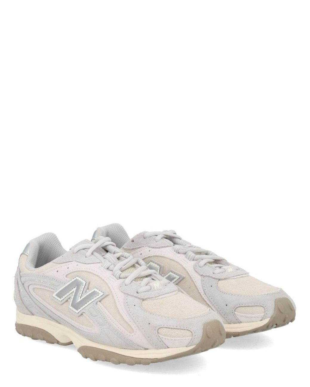 New Balance White Suede Sneaker