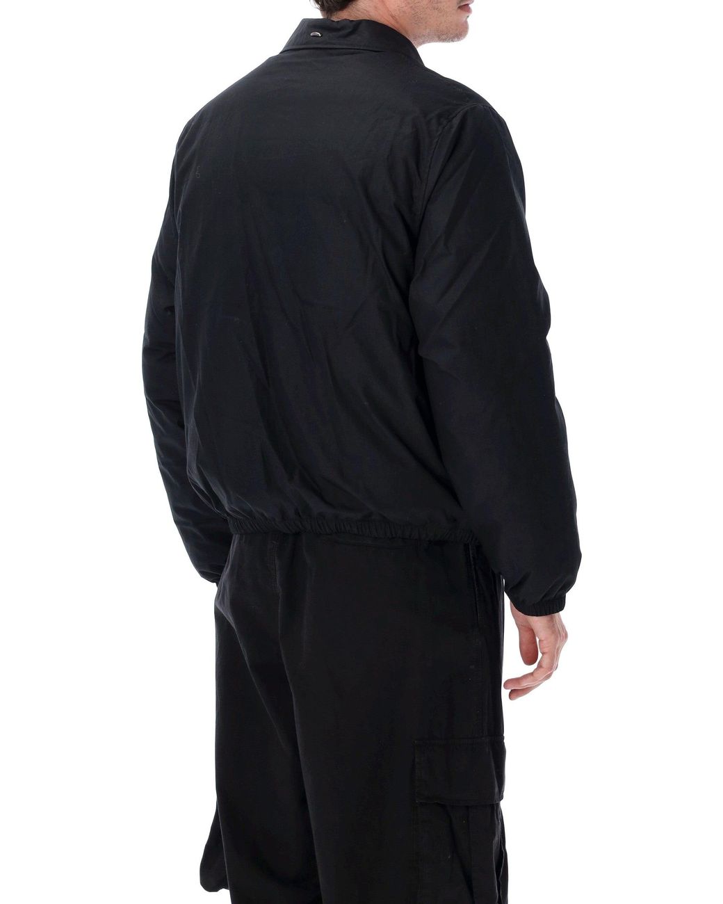 Our Legacy Black Boxy Collared Zip Jacket for men