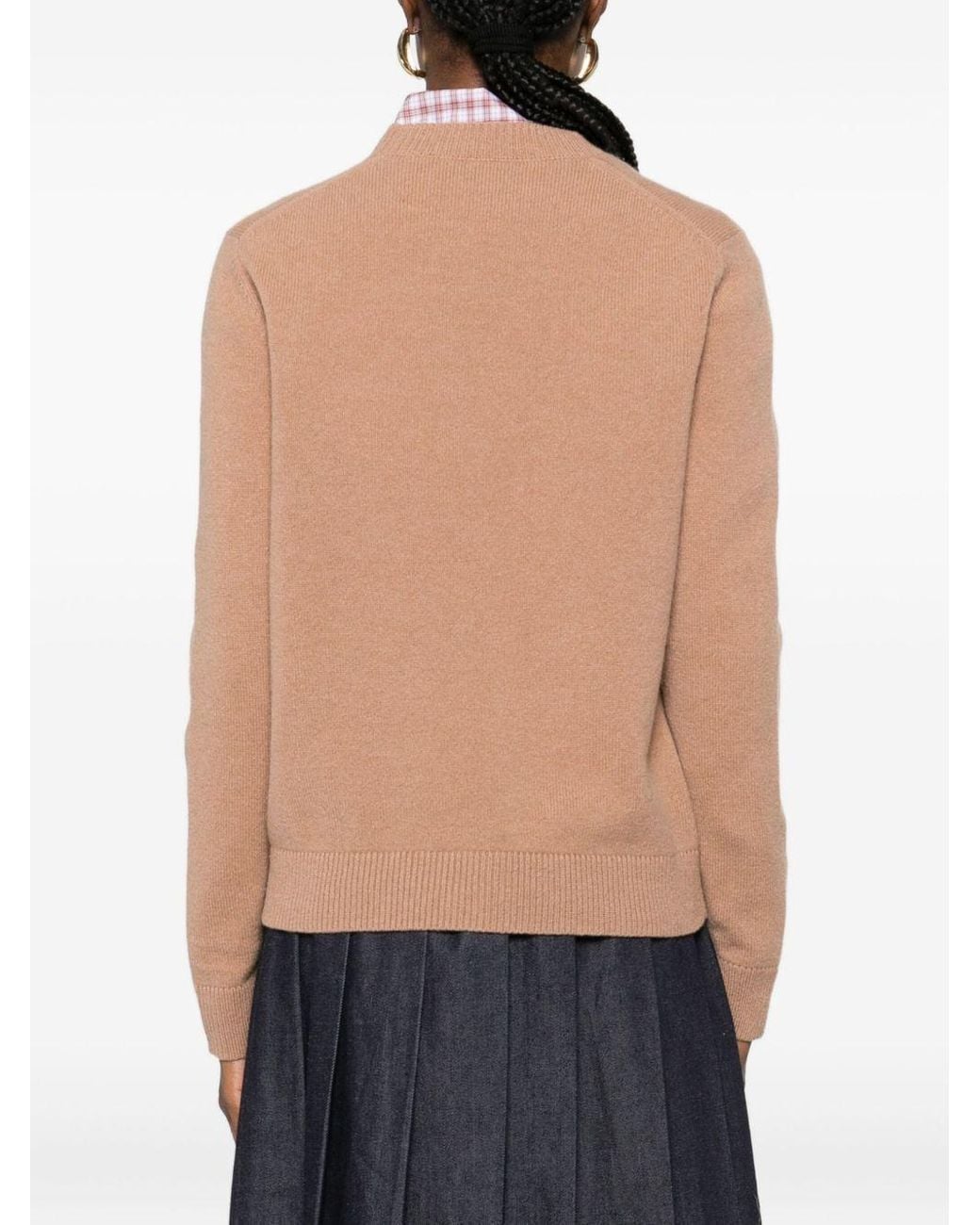 Maison Kitsuné Pink Baby Fox Wool Jumper