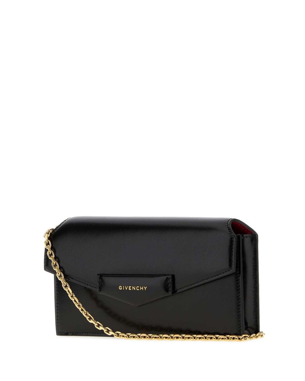 Givenchy Black Leather Antigona Clutch