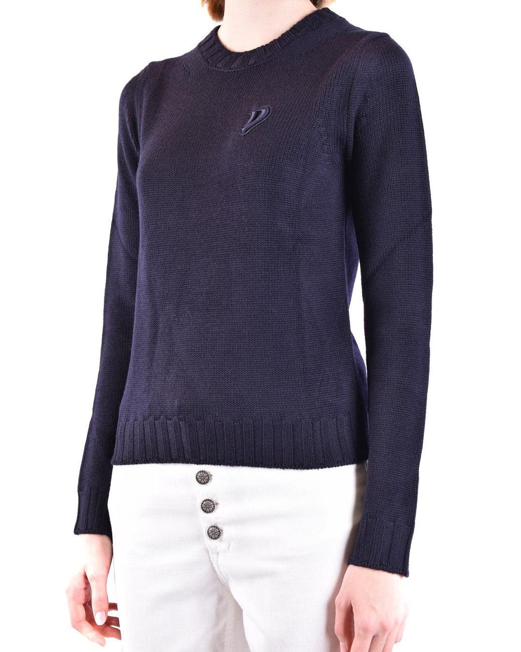 Dondup Blue Cozy Wool Sweater For