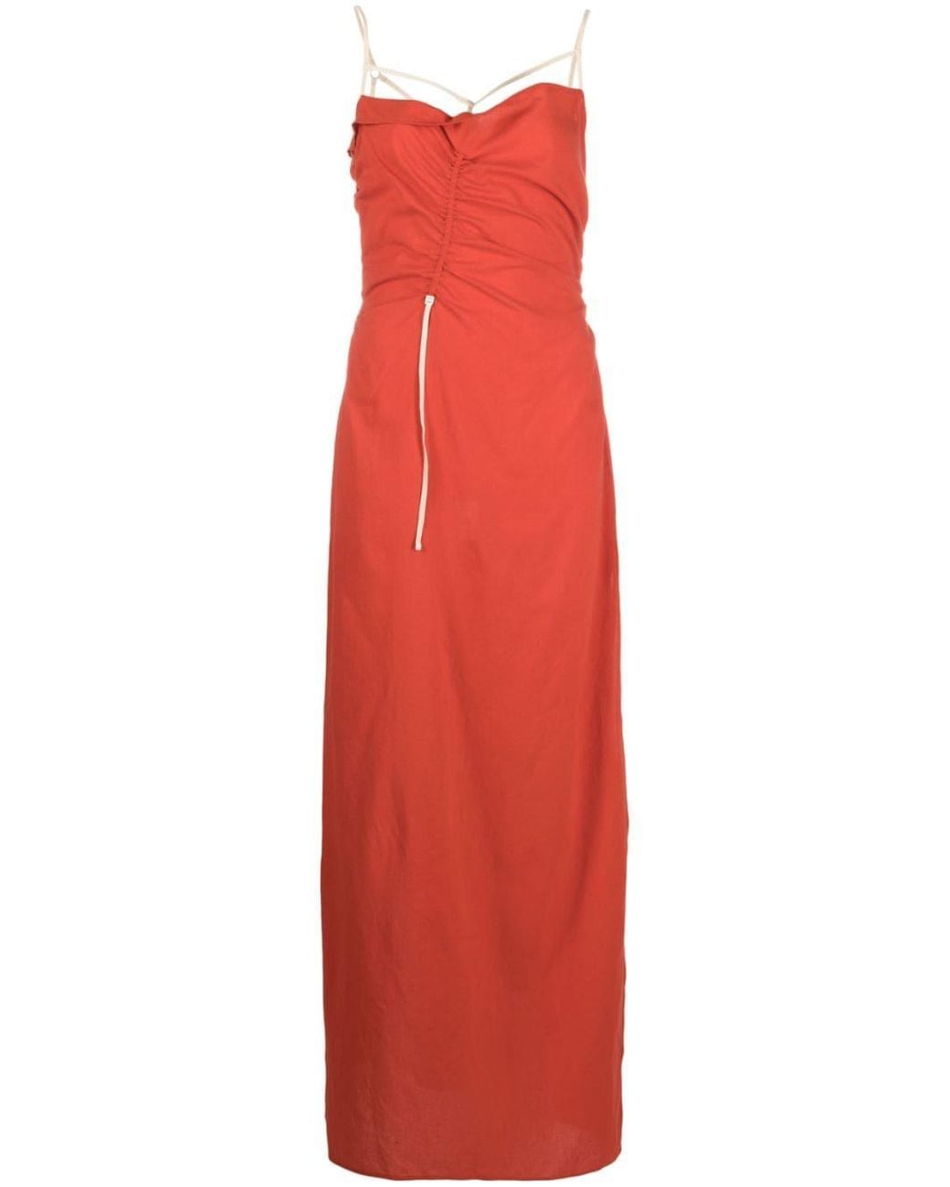 Jacquemus Red La Robe Gaua Long Dress