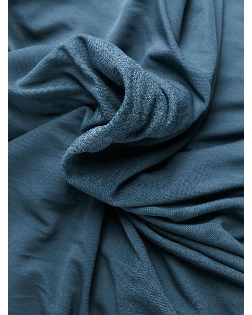 Saint Laurent Blue Draped Dress For