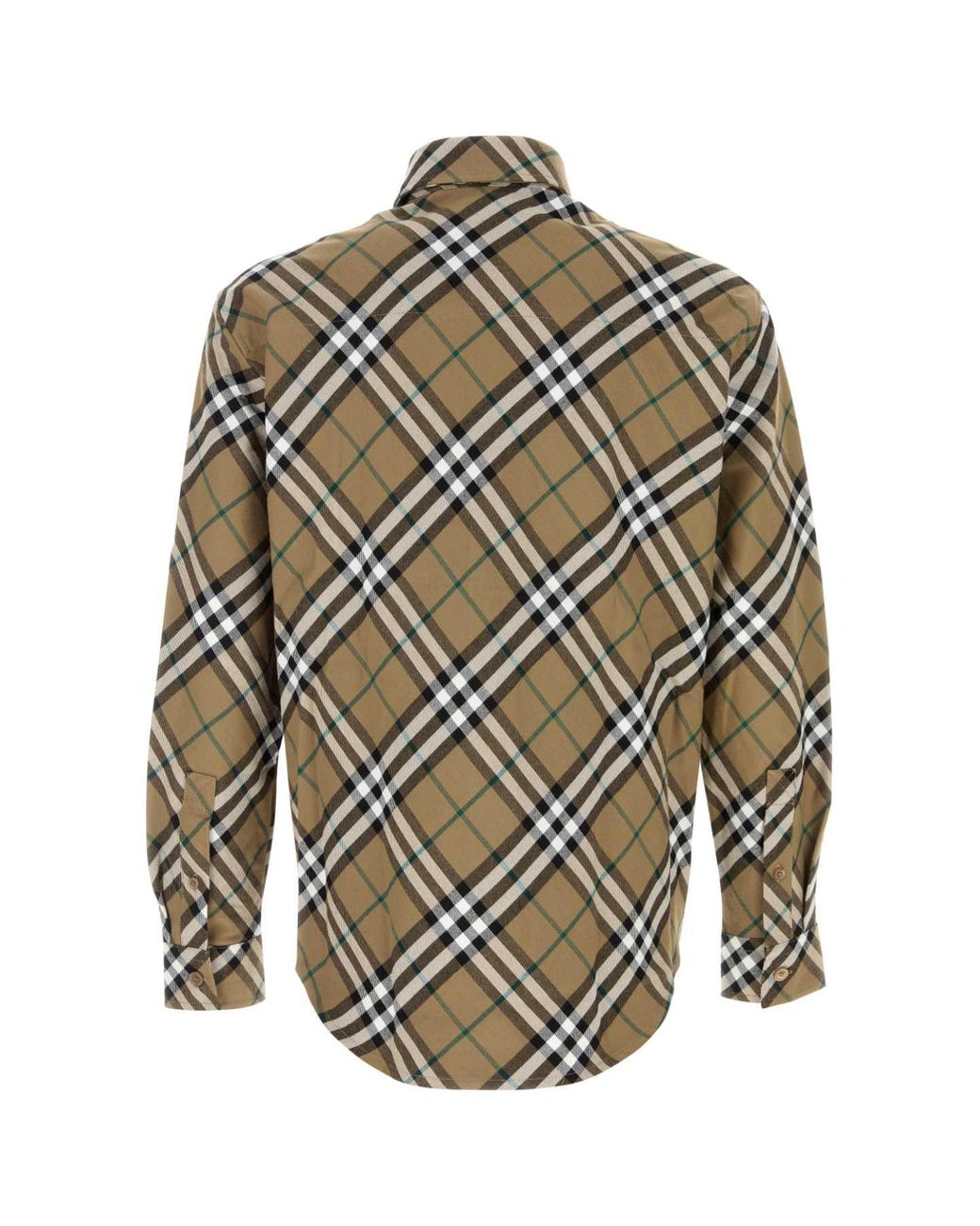 Burberry Gray Classic Check Button-Up Shirt For for men
