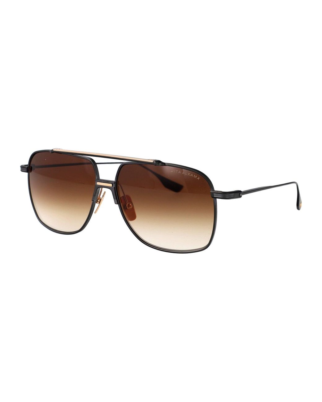 Dita Eyewear Brown Aviator Sunglasses Dts100 A 03 Blk Gld