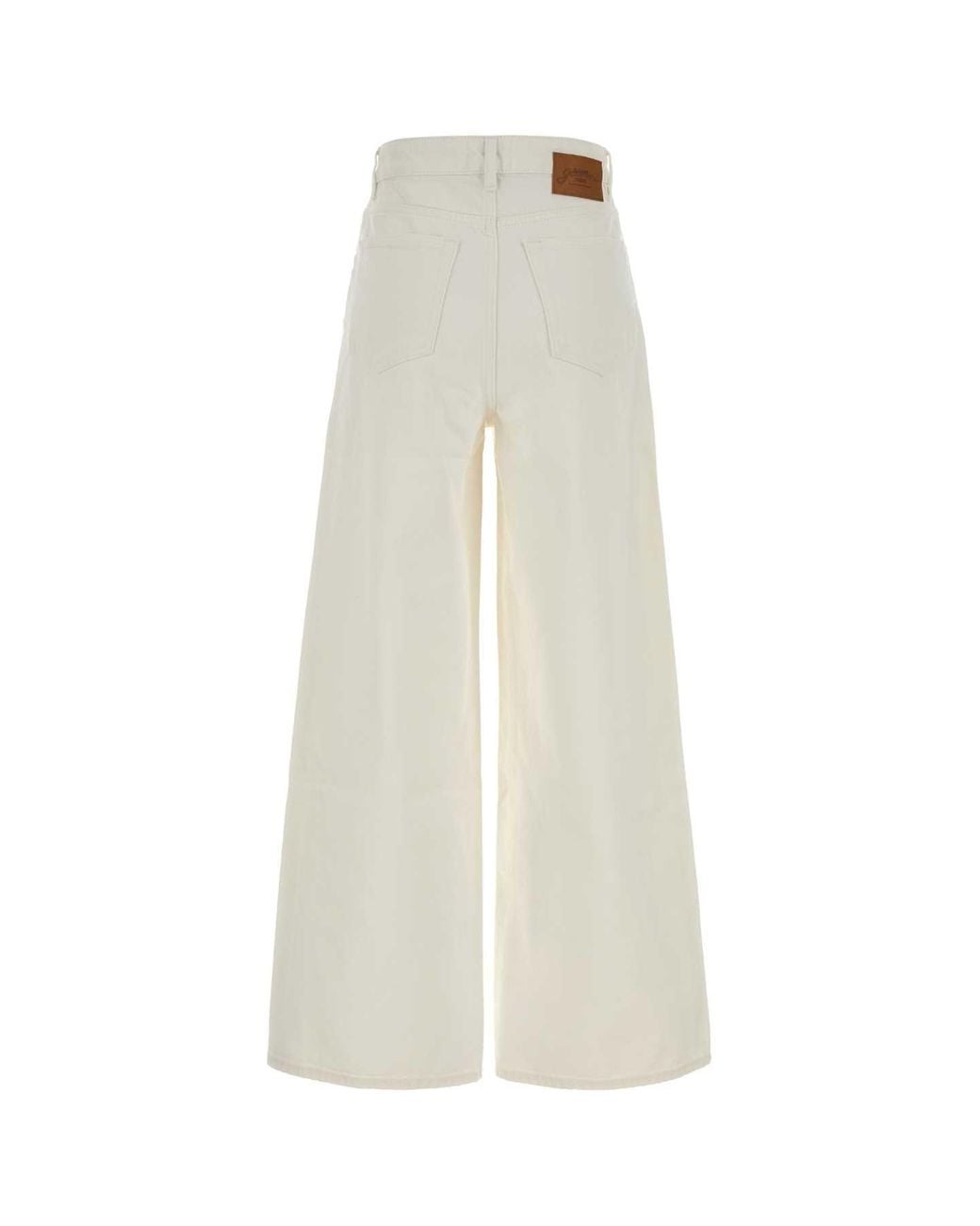 Ganni White Loose High Rise Jeans
