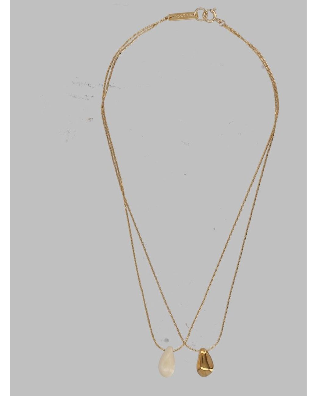 Isabel Marant Gray Chic Mini Necklace From Fw26 Collection