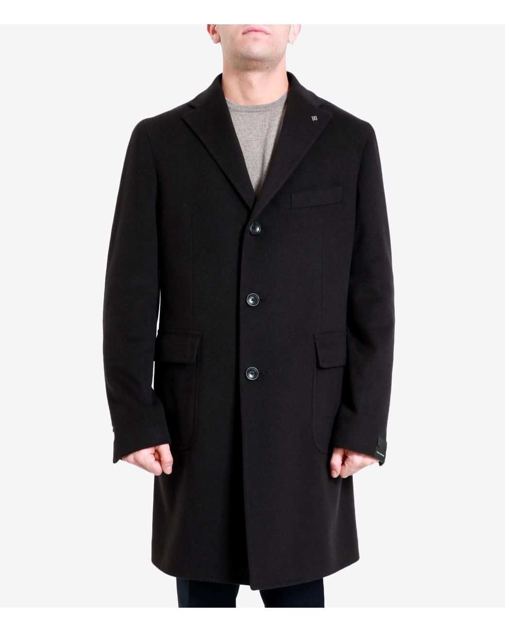 Tagliatore Black Coats for men