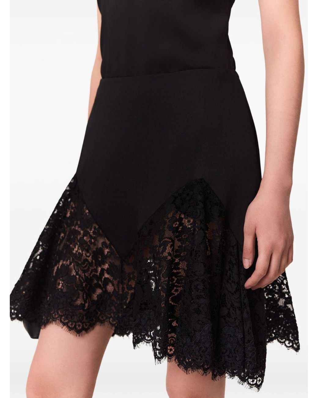 Stella McCartney Black Lace Trimmed Skirt