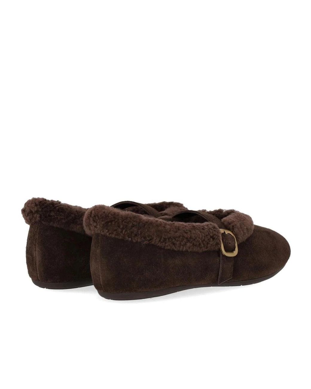 MISS OLIVIA Brown Lou Ballet Flat Shoe