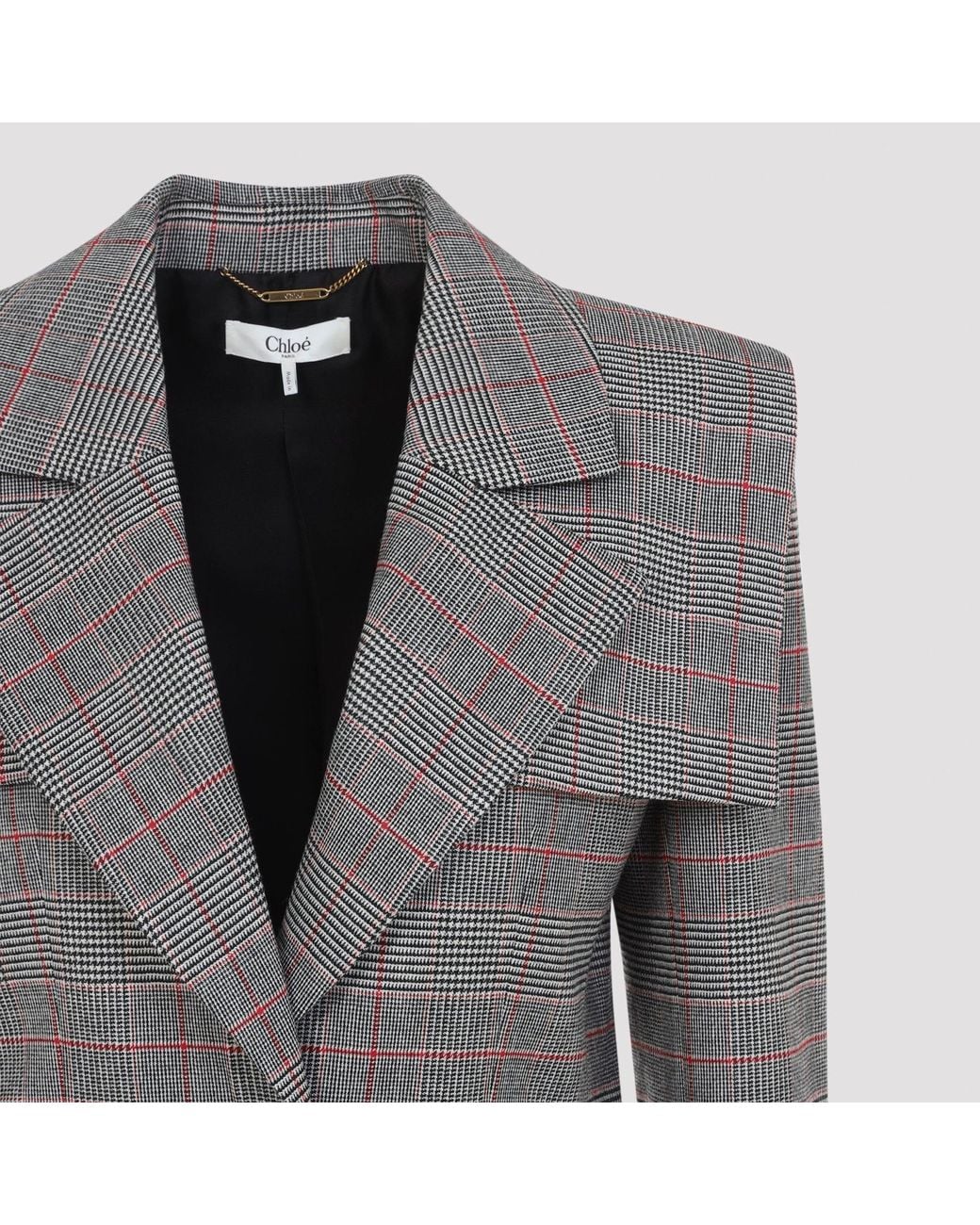 Wool Jacket Chloé de color Gray