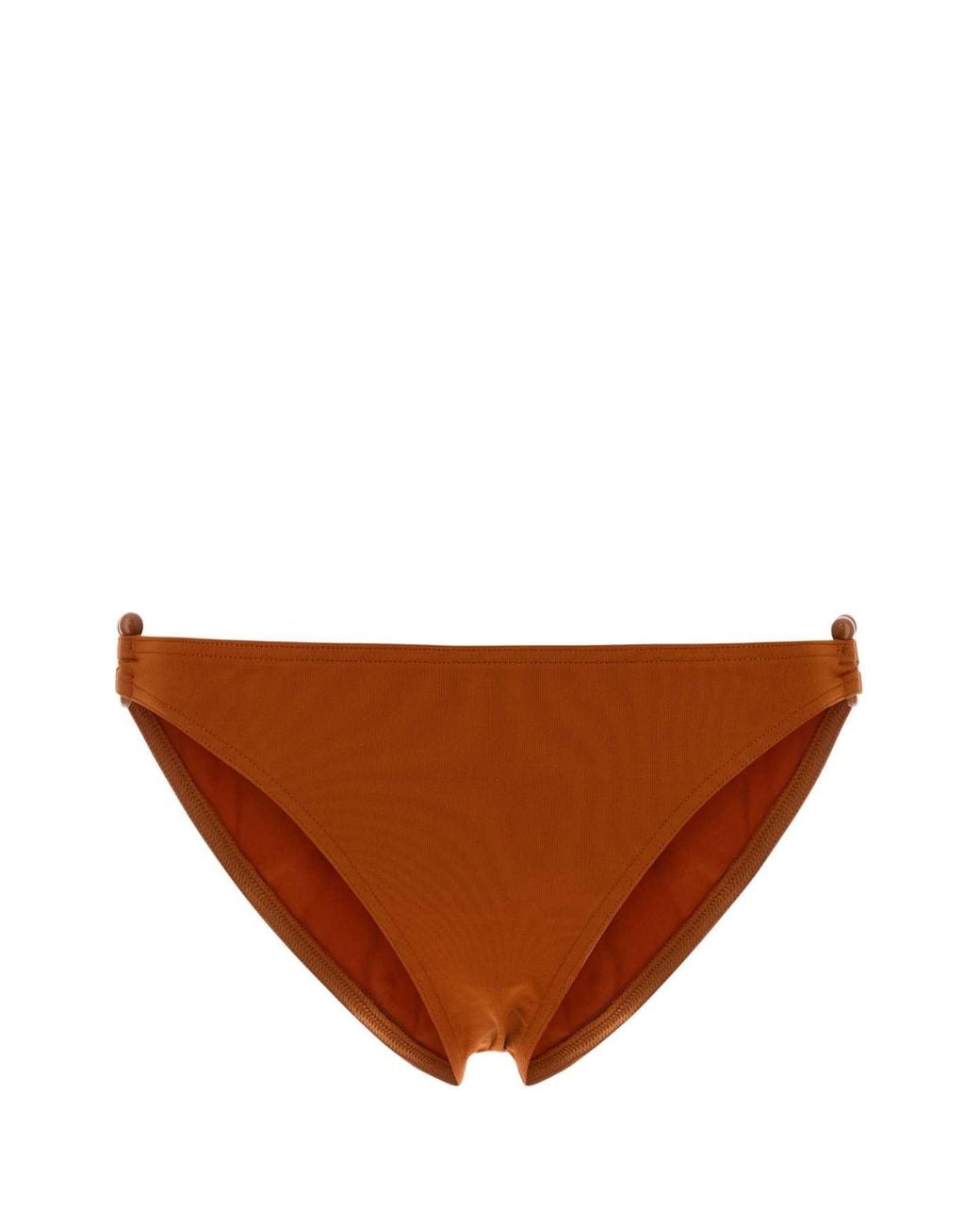 Eres Brown Stretch Nylon Clutch Bikini Bottom