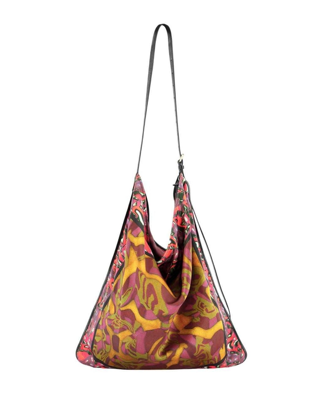 Dries Van Noten Purple Oversized Scarf Bag
