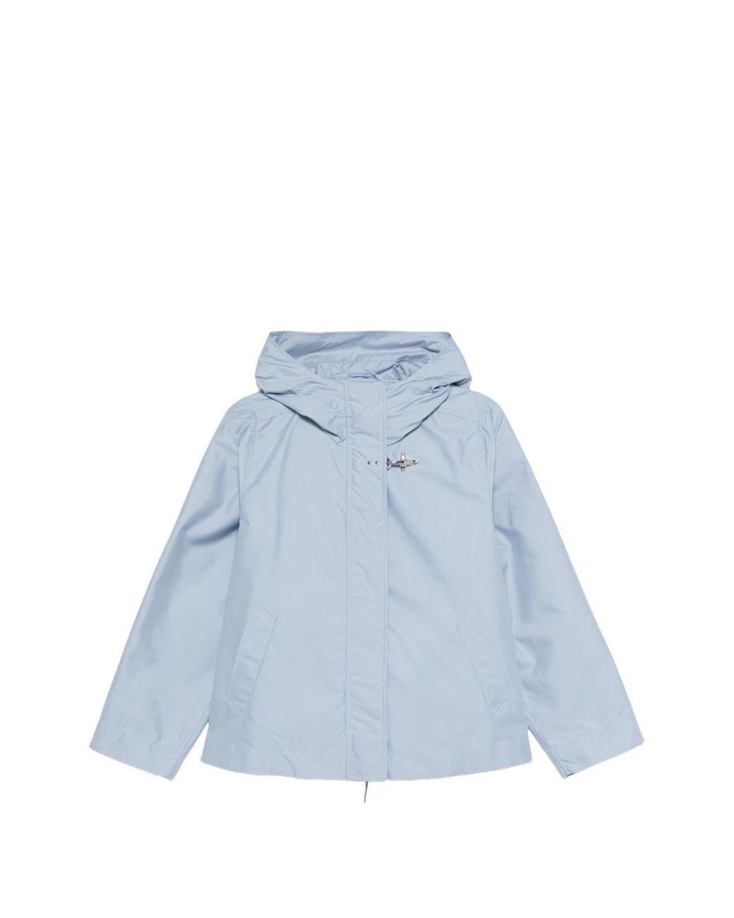 Fay Blue Short Hooded Parka Coat
