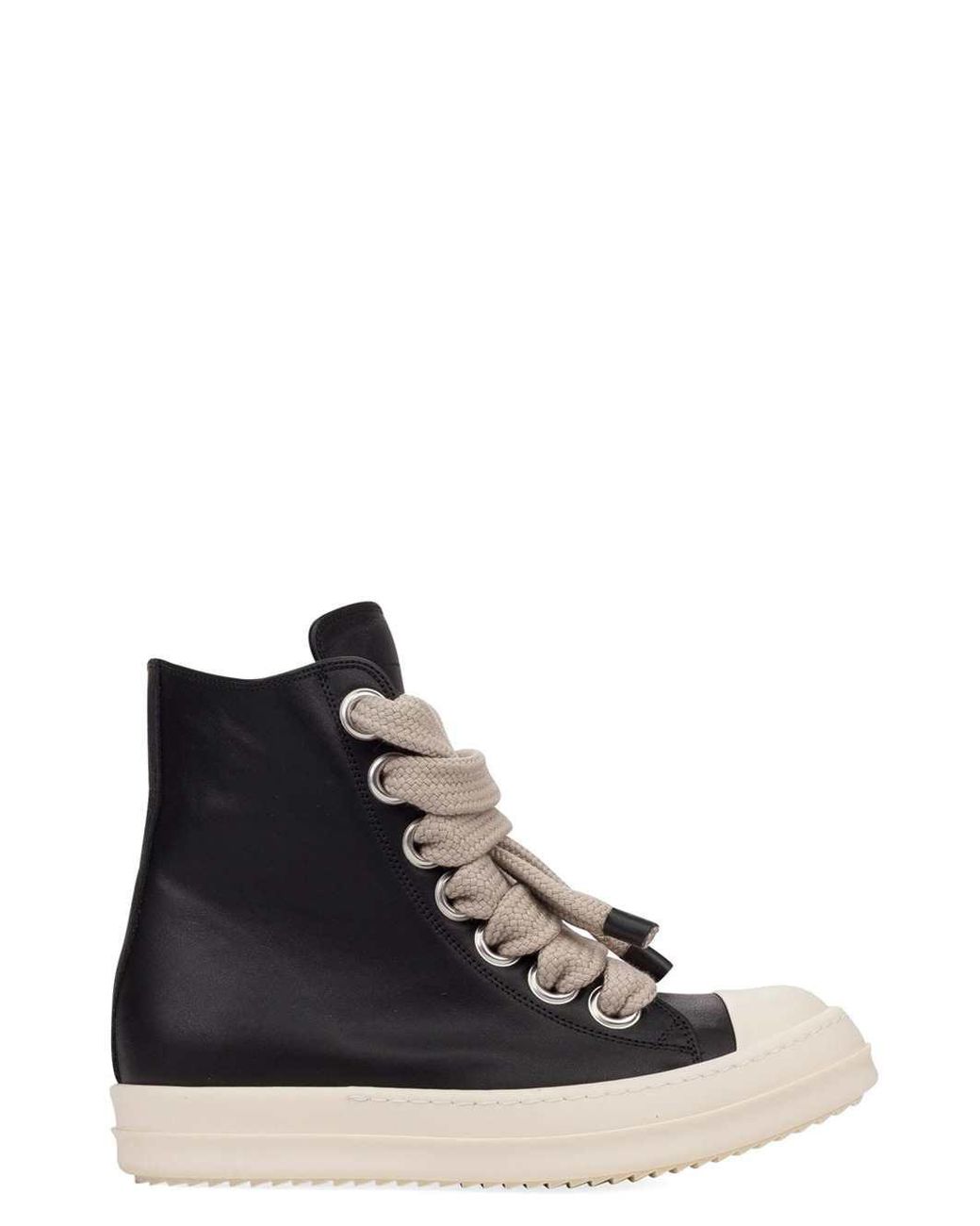 Rick Owens Black Leather Shoes