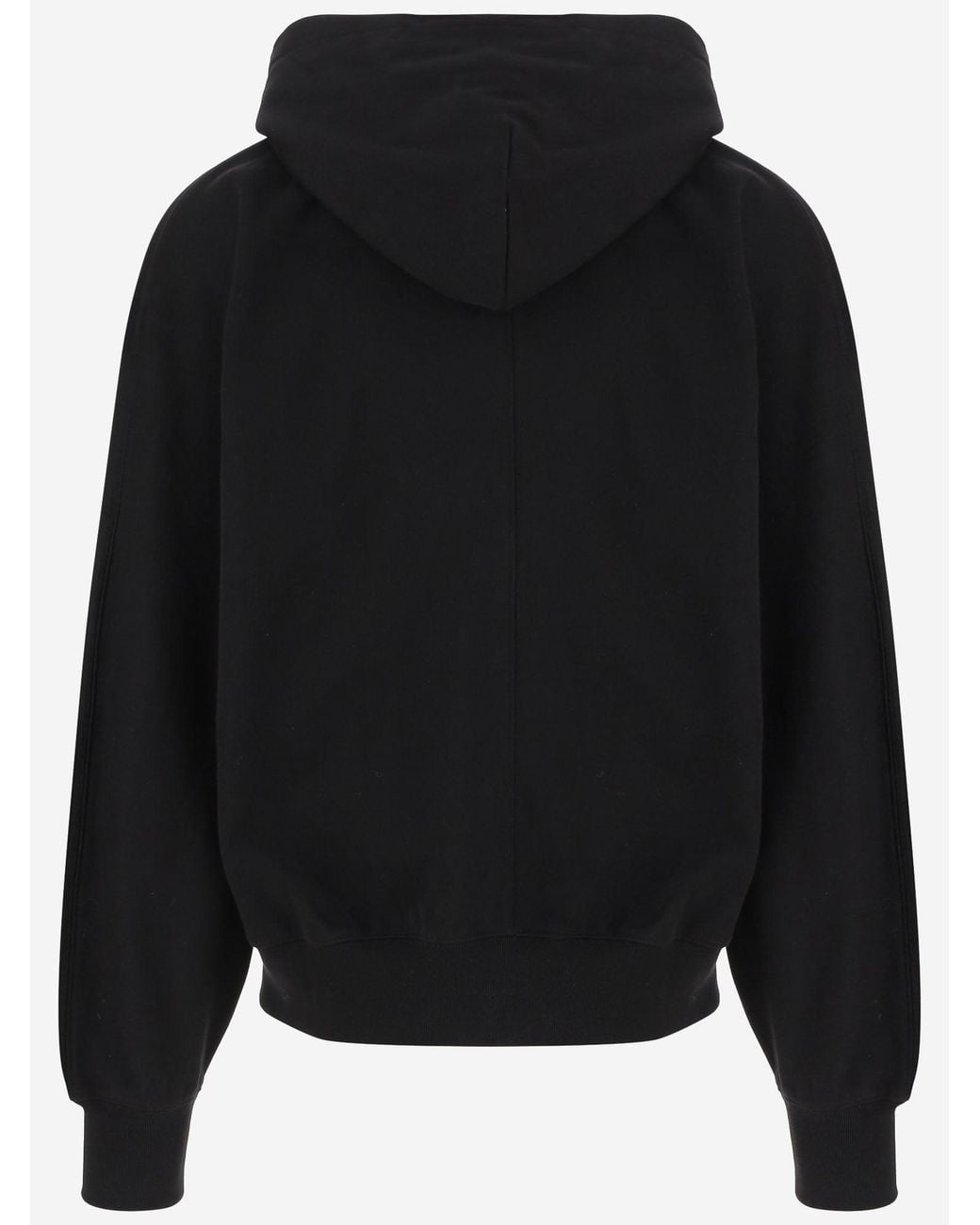 Billionaire Black Cotton Hoodie With Logo
