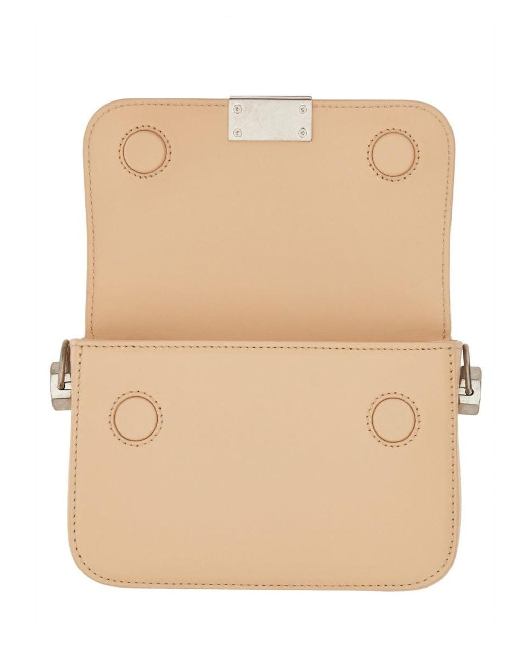 Off-White c/o Virgil Abloh Natural Mini Leather Binder Handbag
