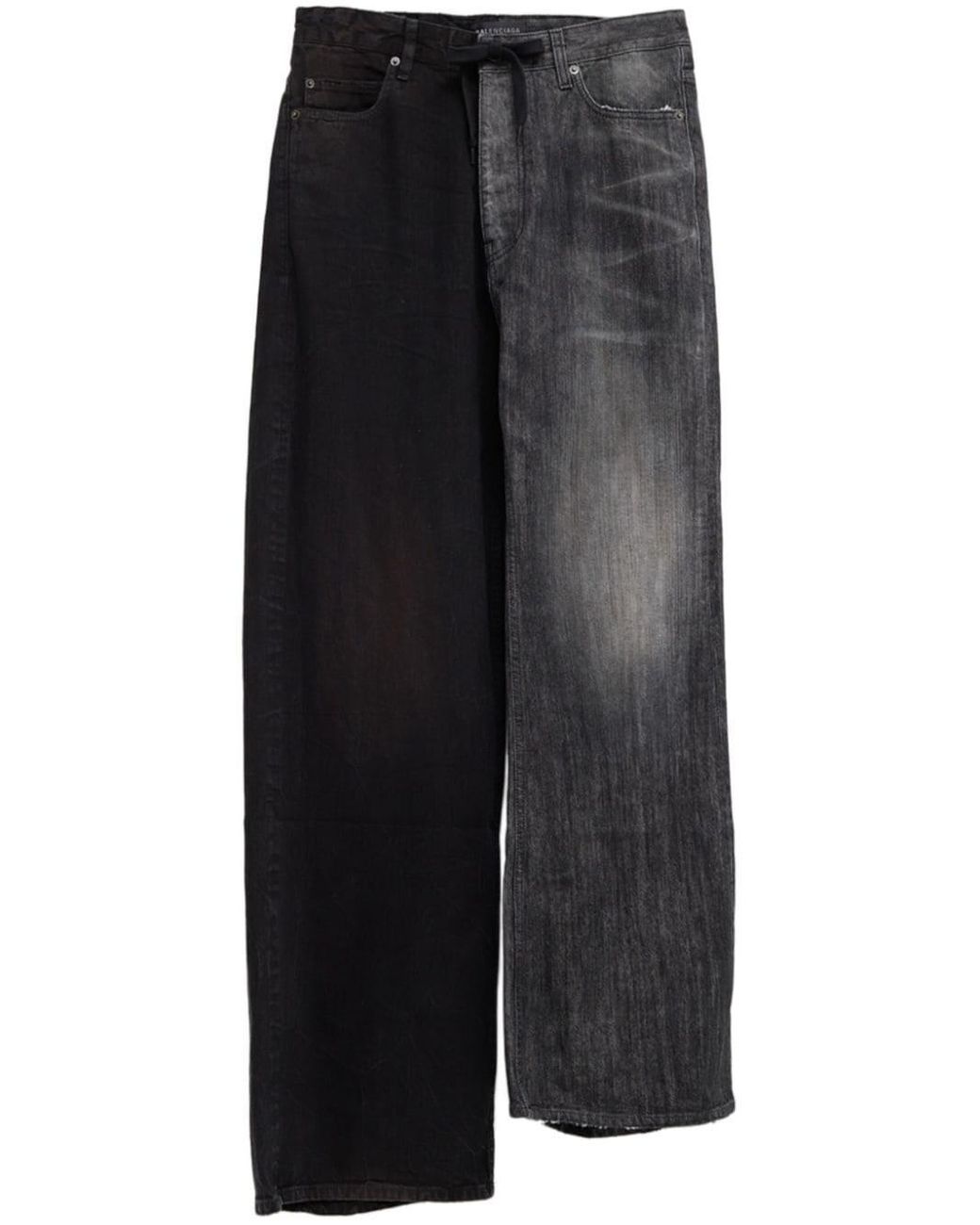 Balenciaga Black Fifty-Fifty Denim Jeans